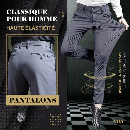 (Promotion à durée limitée -51% OFF)Pantalon classique pour hommes à bonne élasticité