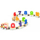 🔥Puzzle magnétique avec chiffres et lettres, voiture en bois