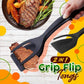 🍳✨ PROMO FLASH 55% ! Pince-Spatule 2 en 1 pour Cuisine – Embouts en Silicone Alimentaire, Antiadhésif, Résistant à la Chaleur, Poignée Longue Confy ✨