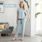 ⏰Soldes limitées 50 % de réduction🌸 Ensemble haut et pantalon décontracté pour femme