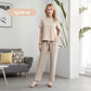 ⏰Soldes limitées 50 % de réduction🌸 Ensemble haut et pantalon décontracté pour femme
