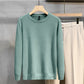 T-shirt basique à col rond en tricot uni pour homme