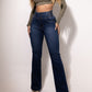 🔥 52% de réduction ! ⏰ Jean Évasé Taille Haute en Stretch – Silhouette Allongée, Confort Extensible & Look Élégant Toute la Journée 👖✨