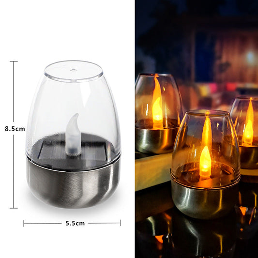 🔥6 Bougies Solaires LED🕯️Sans Flamme, IP65 Étanches, Capteur Crépusculaire Automatique☀️