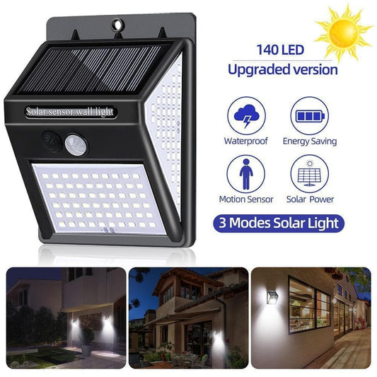 🌙 56% DE RÉDUCTION ! ✨ Applique Solaire Extérieure 100 LED – Détecteur de Mouvement, IP65, 10W Super Lumineuse 🔦