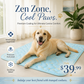 ❄️[Soldes d'été] Tapis rafraîchissant en soie glacée pour animaux – Coussin rafraîchissant d'été pour chiens et chats, respirant et lavable, pour une utilisation intérieure et extérieure, léger et idéal pour les cages et les canapés