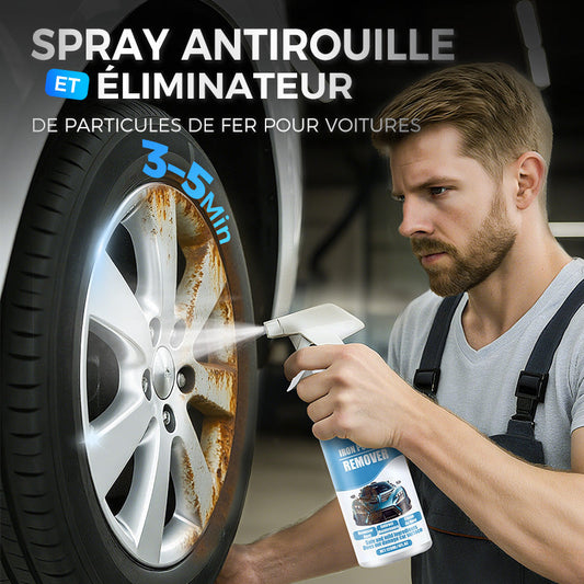🚗🌟 Spray Éliminateur de Particules de Rouille & Fer pour Voiture – Nettoyage Profond Rapide (Format 500 ml)