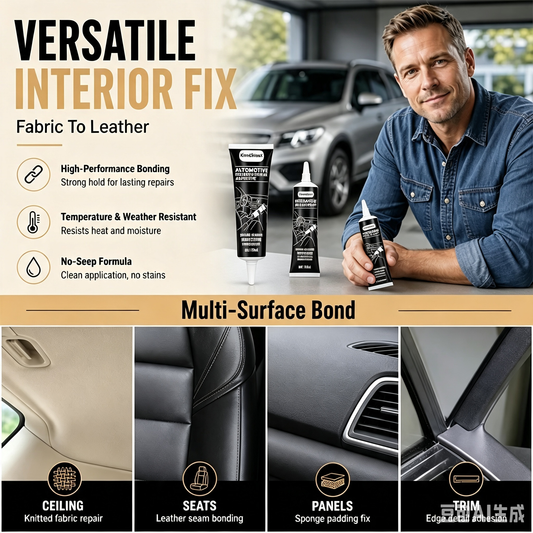 🎉Plus de 40 000 exemplaires vendus 🚗 Colle de réparation imperméable pour garniture de toit de voiture, adhésif haute résistance pour les plafonds et intérieurs de voiture affaissés