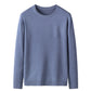 T-shirt basique à col rond en tricot uni pour homme