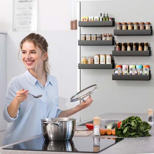 📢📢50 % DE RÉDUCTION !!!⏰Rack de rangement magnétique - Organisateur de cuisine à faible encombrement