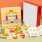 📢📢50% DE RÉDUCTION✨Jeu de puzzle magnétique en bois avec motifs