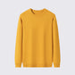 T-shirt basique à col rond en tricot uni pour homme