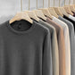 T-shirt basique à col rond en tricot uni pour homme