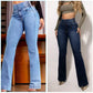 🔥 52% de réduction ! ⏰ Jean Évasé Taille Haute en Stretch – Silhouette Allongée, Confort Extensible & Look Élégant Toute la Journée 👖✨