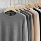 T-shirt basique à col rond en tricot uni pour homme