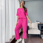 ⏰Soldes limitées 50 % de réduction🌸 Ensemble haut et pantalon décontracté pour femme