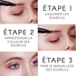 Stylo à sourcils 4 points (ACHETER 1 OBTENIR 1 GRATUIT)