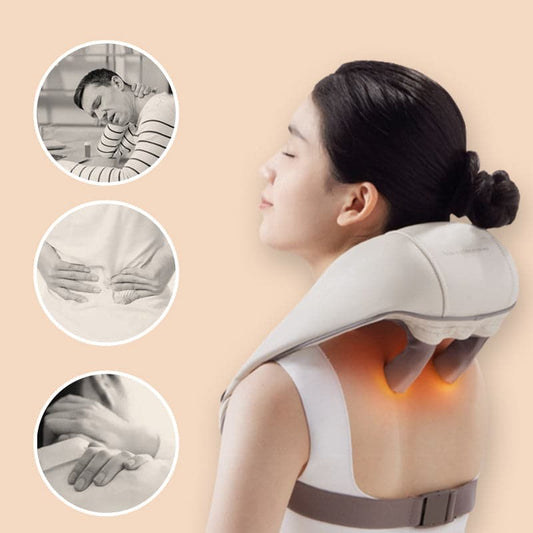 🔥 46 % de réduction ! 🎁 Masseur intelligent pour les épaules et le cou – Chaleur 42–48°C, massage 5D profond & sans fil 💆‍♂️✨