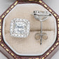 Boucles d'oreilles puces en moissanite