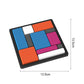 Jeu de puzzle créatif avec des blocs géométriques