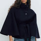 💎 Offre exclusive ✨ Veste-cape pour femme à col montant et ceinture à la taille – Coupe élégante, classe intemporelle et allure luxueuse 👗