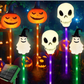 Lumière solaire pour jardin en forme de citrouille d'Halloween