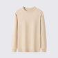 T-shirt basique à col rond en tricot uni pour homme