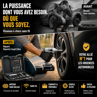 Visseuse électrique sans balais - Puissante, sans usure de balais !