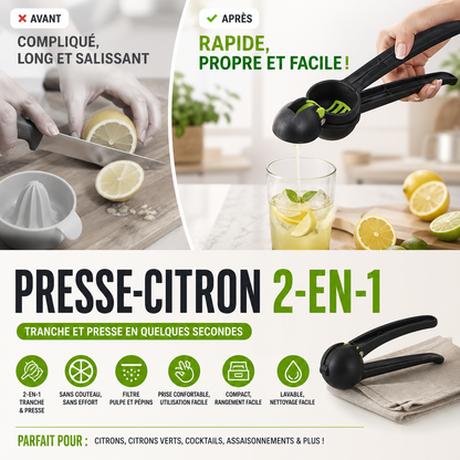 Presse-citrons avec coupe-citrons