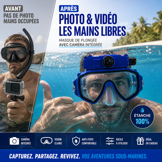 Lunettes de plongée universelles pour appareil photo sous-marin