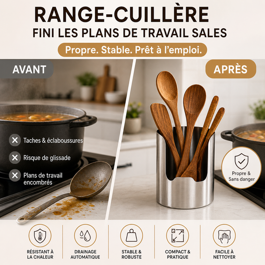 Porte-ustensiles de cuisine multifonctionnel