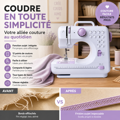Machine à coudre multifonctionnelle avec point overlock