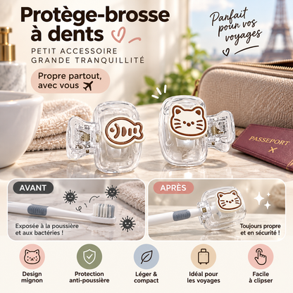🦷Étui de protection pour brosse à dents de voyage