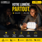 ☀️ Lampe portable à énergie solaire, projecteur multifonctionnel pour le camping et les situations d'urgence