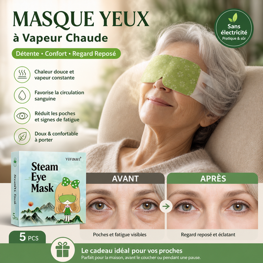 Lot de 5 masques pour les yeux à la vapeur d'armoise