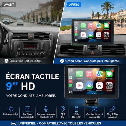 CarPlay AutoPlay Multimédia 9 pouces