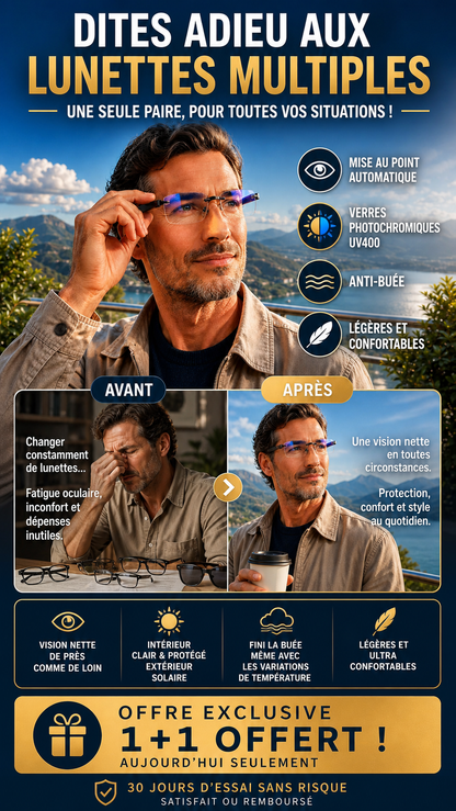 Lunettes de lecture anti-lumière bleue – Modèle sans monture et léger