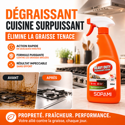 Nettoyant dégraissant ultra-puissant pour cuisine