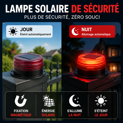Lumière clignotante à énergie solaire
