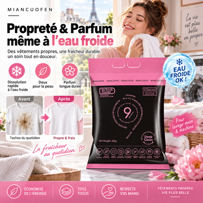 🔥 Lessive soluble à l'eau froide, parfum persistant