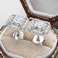 Boucles d'oreilles puces en moissanite
