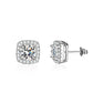 Boucles d'oreilles puces en moissanite