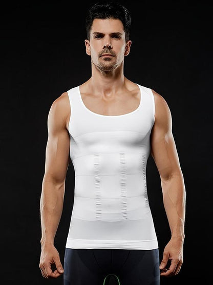 T-shirt de compression pour homme, coupe ajustée, sous-vêtement sculptant