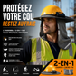 ☀️ Lot de 2 casques de protection solaire avec protection de la nuque