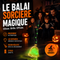 Décoration de balai de sorcière électrique pour Halloween