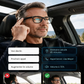 Lunettes intelligentes dotées d'IA avec ChatGPT, appareil photo 8 MP et enregistrement vidéo HD 1200P 4K, traduction en temps réel dans plus de 160 langues, Bluetooth 5.4, audio hi-fi et contrôle de la musique
