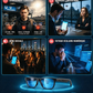 Lunettes intelligentes dotées d'IA avec ChatGPT, appareil photo 8 MP et enregistrement vidéo HD 1200P 4K, traduction en temps réel dans plus de 160 langues, Bluetooth 5.4, audio hi-fi et contrôle de la musique
