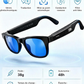 Lunettes intelligentes dotées d'IA avec ChatGPT, appareil photo 8 MP et enregistrement vidéo HD 1200P 4K, traduction en temps réel dans plus de 160 langues, Bluetooth 5.4, audio hi-fi et contrôle de la musique
