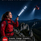 Lampe laser blanche ultra-puissante avec zoom réglable