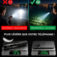 Lampe laser blanche ultra-puissante avec zoom réglable
